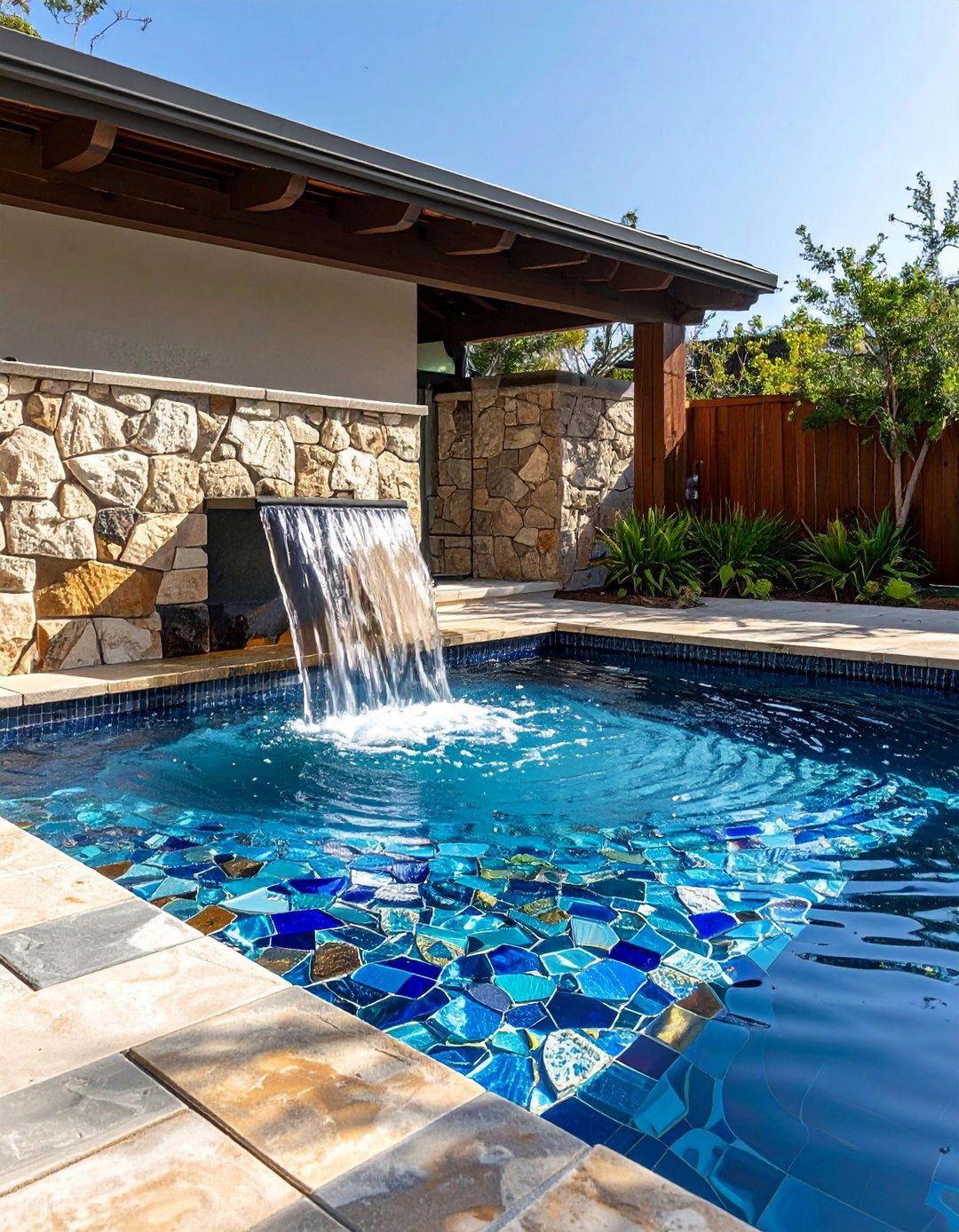 Install a Mosaic Water Feature - 20 Boho Garden Ideas