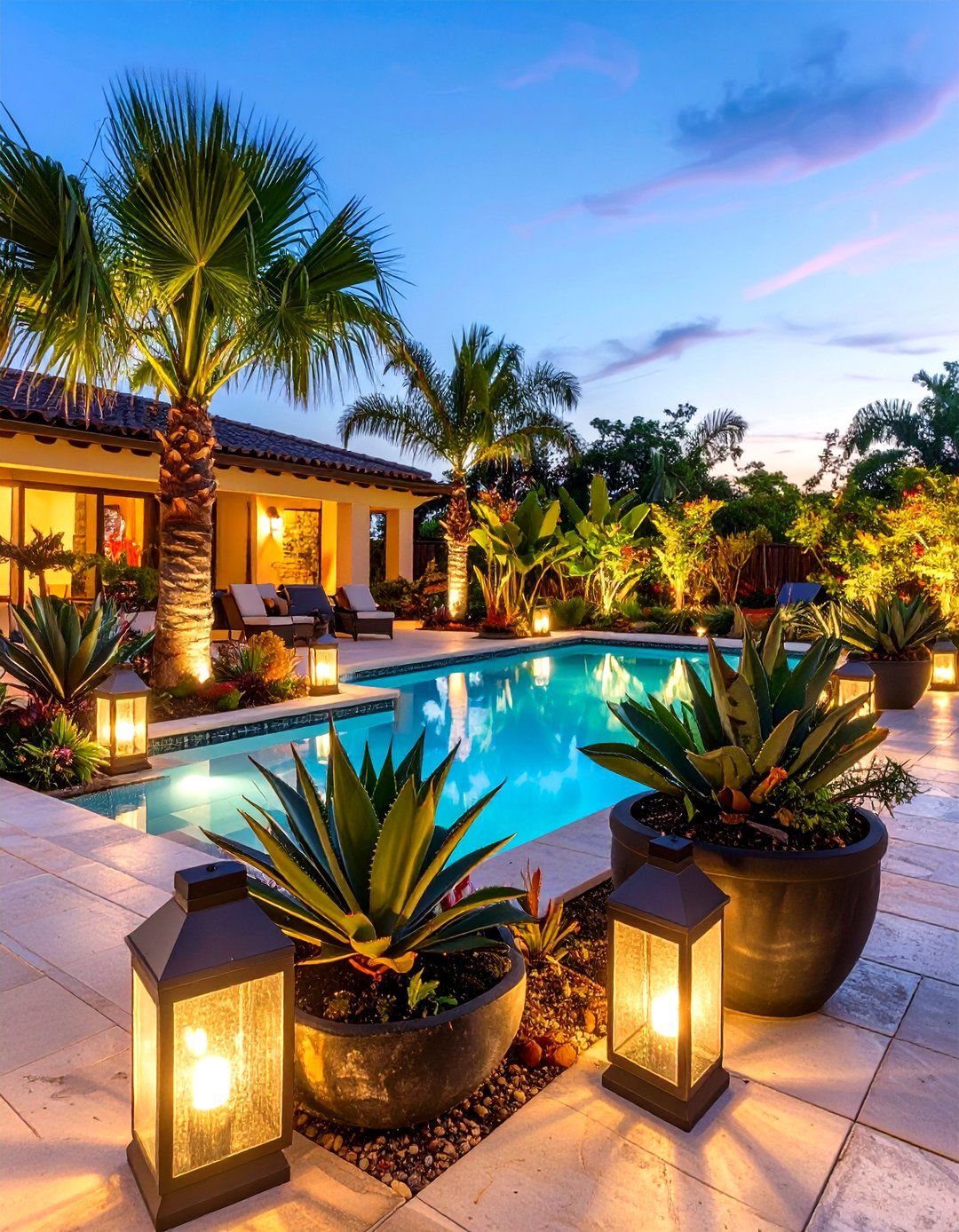 Install a Poolside Tropical Oasis - 20 South Florida Landscaping Ideas