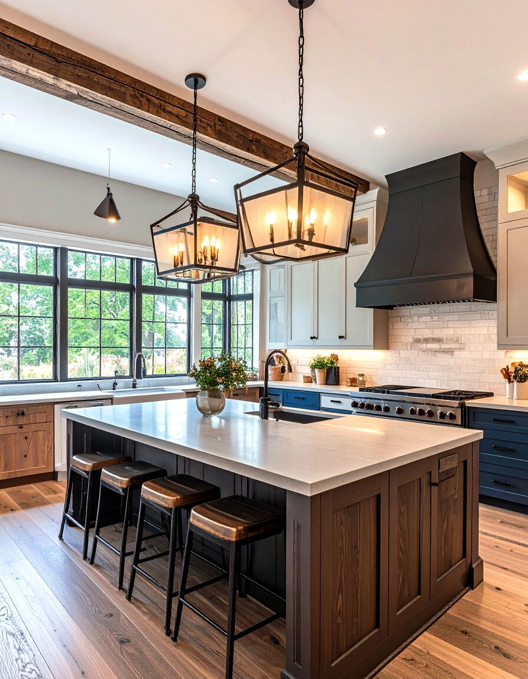 Installing Statement Lighting Fixtures - 20 Southwestern Kitchen Ideas