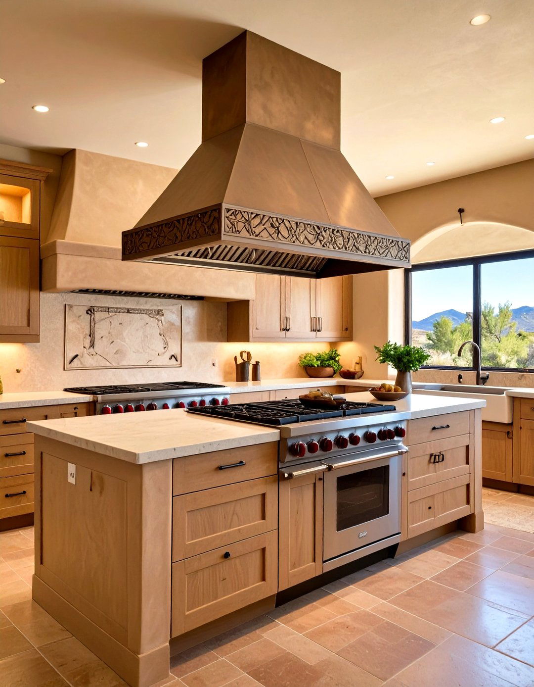 Installing a Statement Range Hood - 20 Southwestern Kitchen Ideas