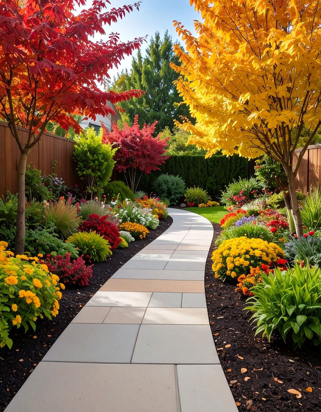 Integral Colored Concrete Walkway - 20 Concrete Walkway Ideas