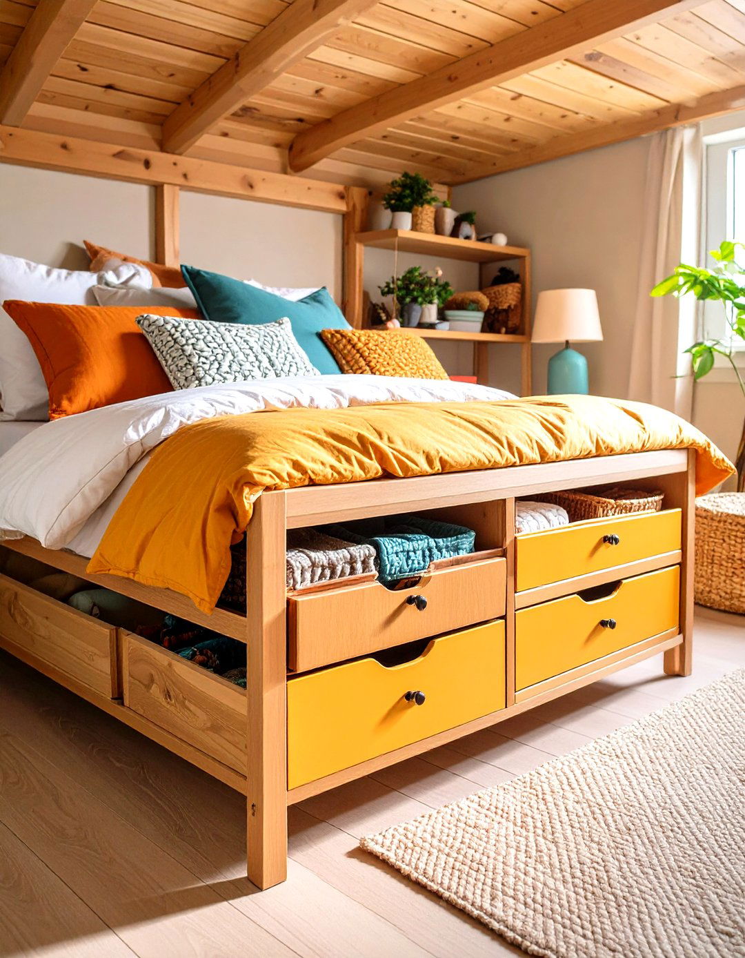 Integrate Under Bed Storage - 20 Small Guest Bedroom Ideas