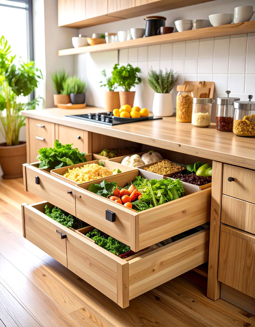 Integrated Compost Drawer Simplifies Sustainability - 20 Earthy Kitchen Ideas