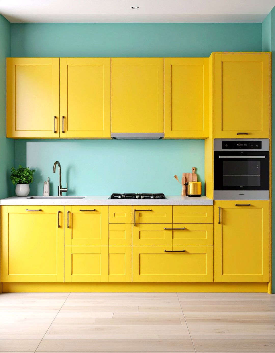Integrated Handle Kitchen Door System - 20 Kitchen Door Design Ideas