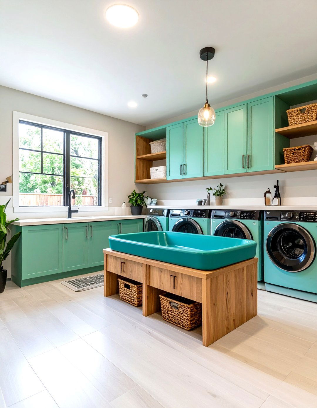Integrated Pet Washing Modern Laundry Room Stations - 20 Modern Laundry Room Ideas