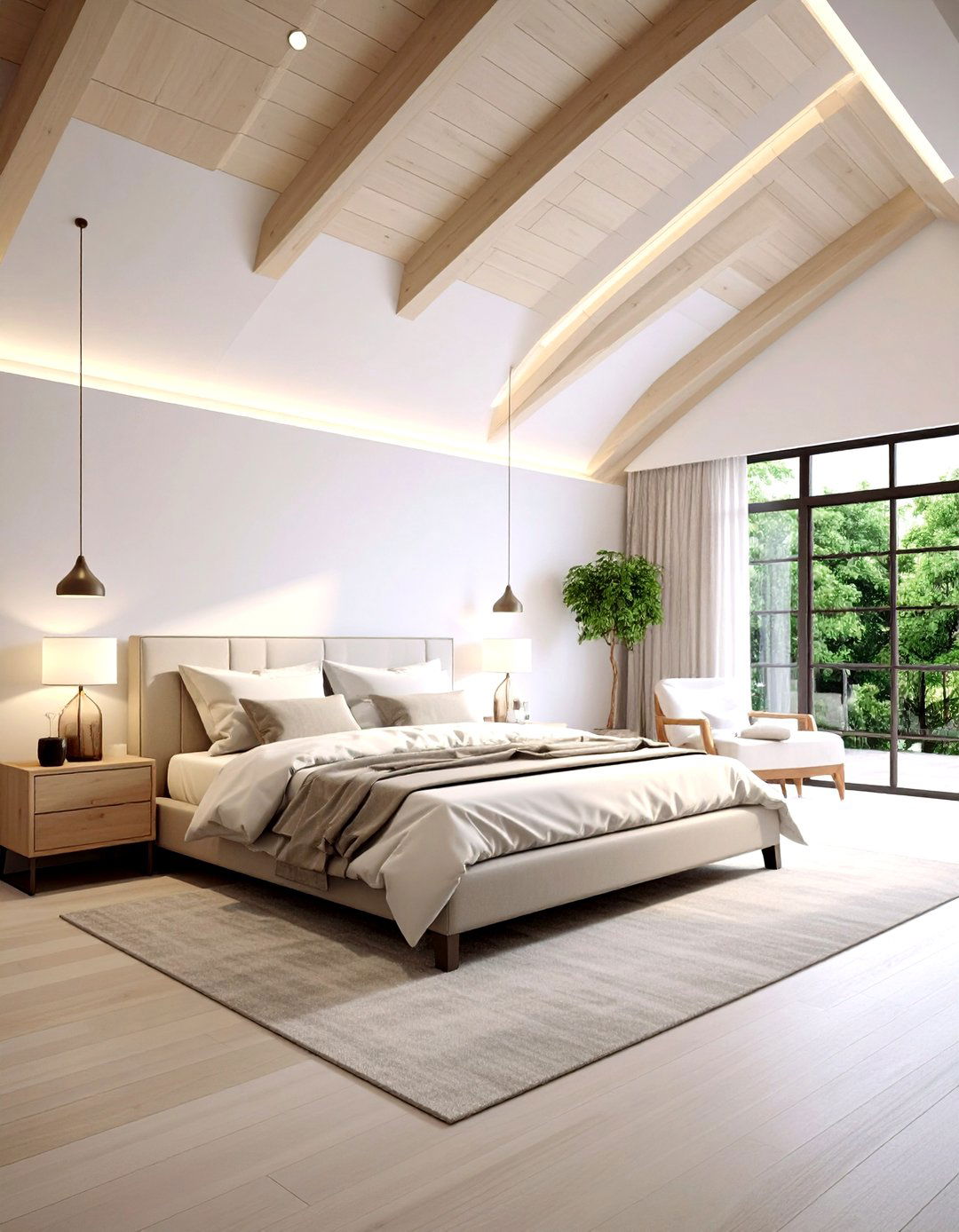 Integrated Recessed Lighting - 20 Vaulted Ceiling Ideas