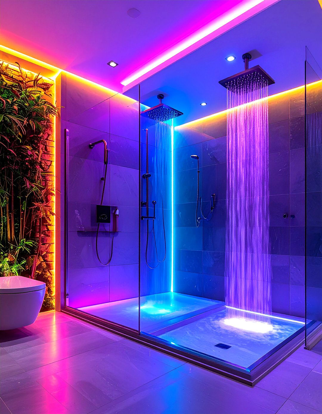 Integrated Shower System Lighting - 20 Shower Lighting Ideas