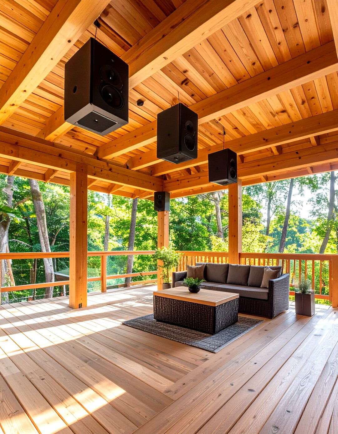 Integrated Sound System - 20 Three Season Porch Ideas