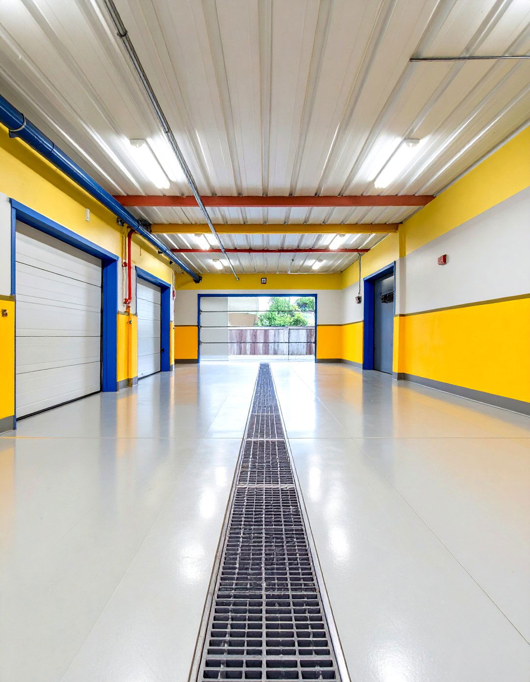 Integrated Trench Drains for Watertight Garage Flooring - 20 Garage Flooring Ideas
