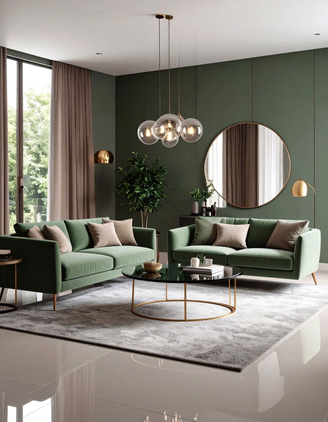 Integrating Metal Accents for Contrast - 20 Taupe Living Room Ideas