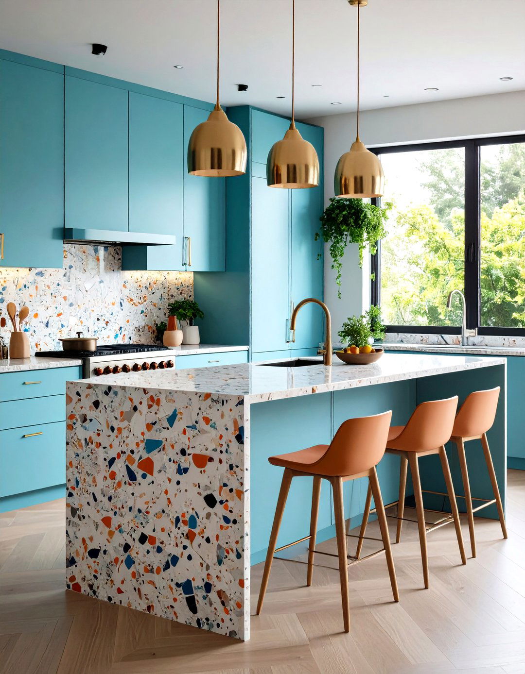 Integration into Kitchen Backsplashes - 20 Terrazzo Kitchen Countertops