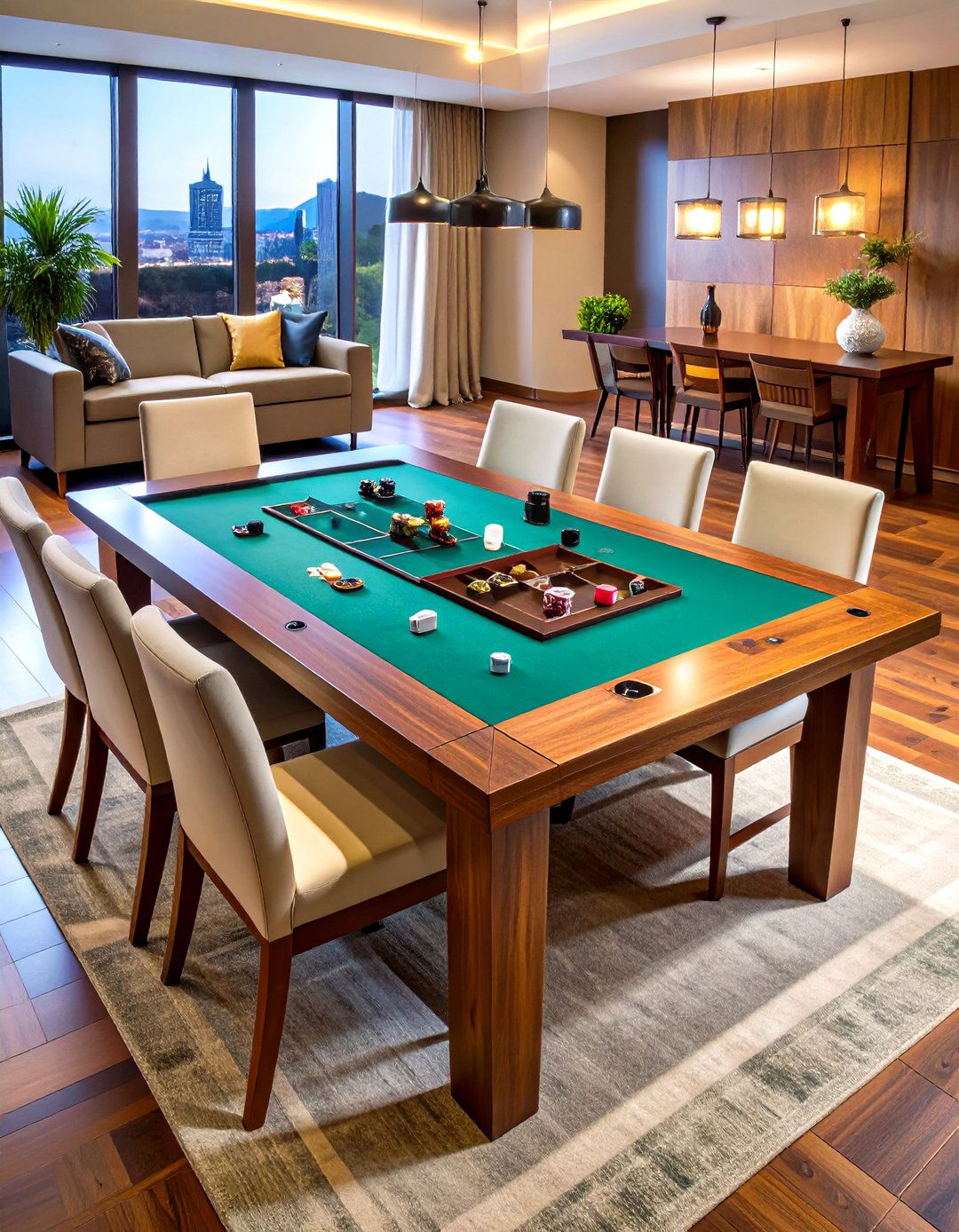 Interactive Board Game Insert - 20 Dining Table Centerpiece Ideas