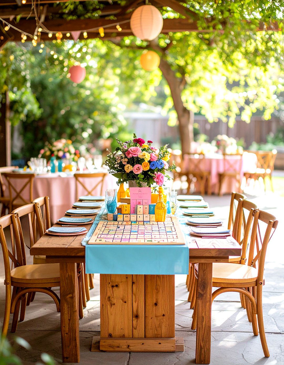 Interactive Board Game Non Floral Wedding Centerpiece - 20 non-floral wedding centerpiece ideas
