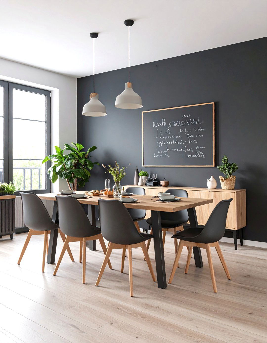 Interactive Dining Room Chalkboard Wall - 20 Dining Room Wall Decor Ideas