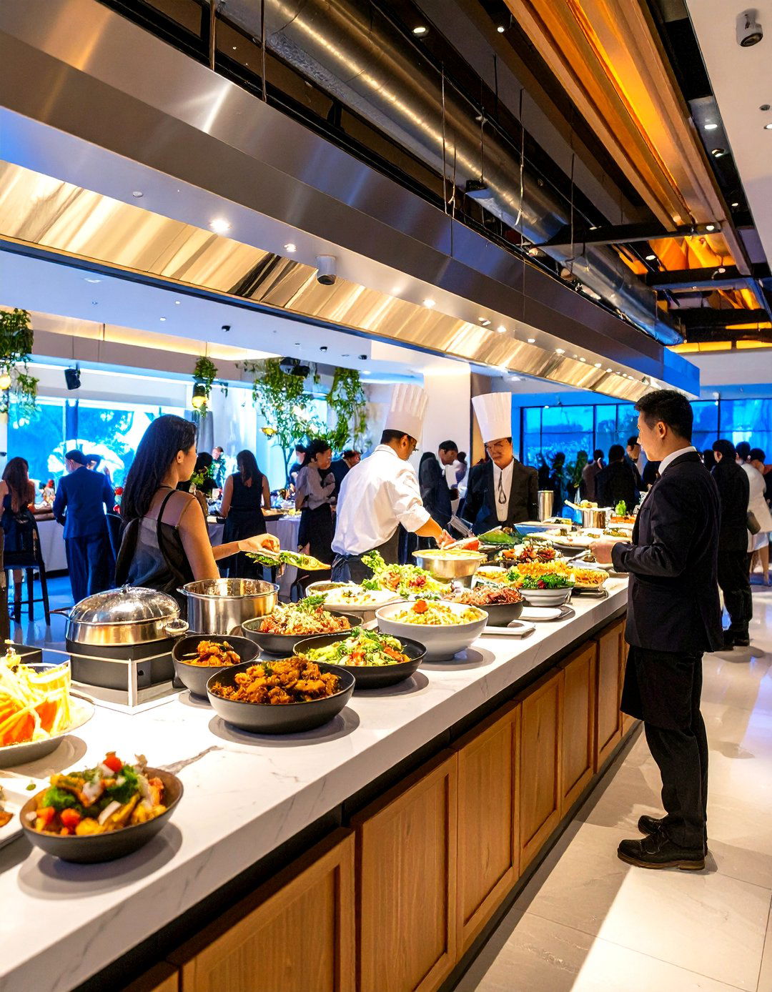 Interactive Food Station Wedding Rehearsal Dinner - 20 Wedding Rehearsal Dinner Ideas