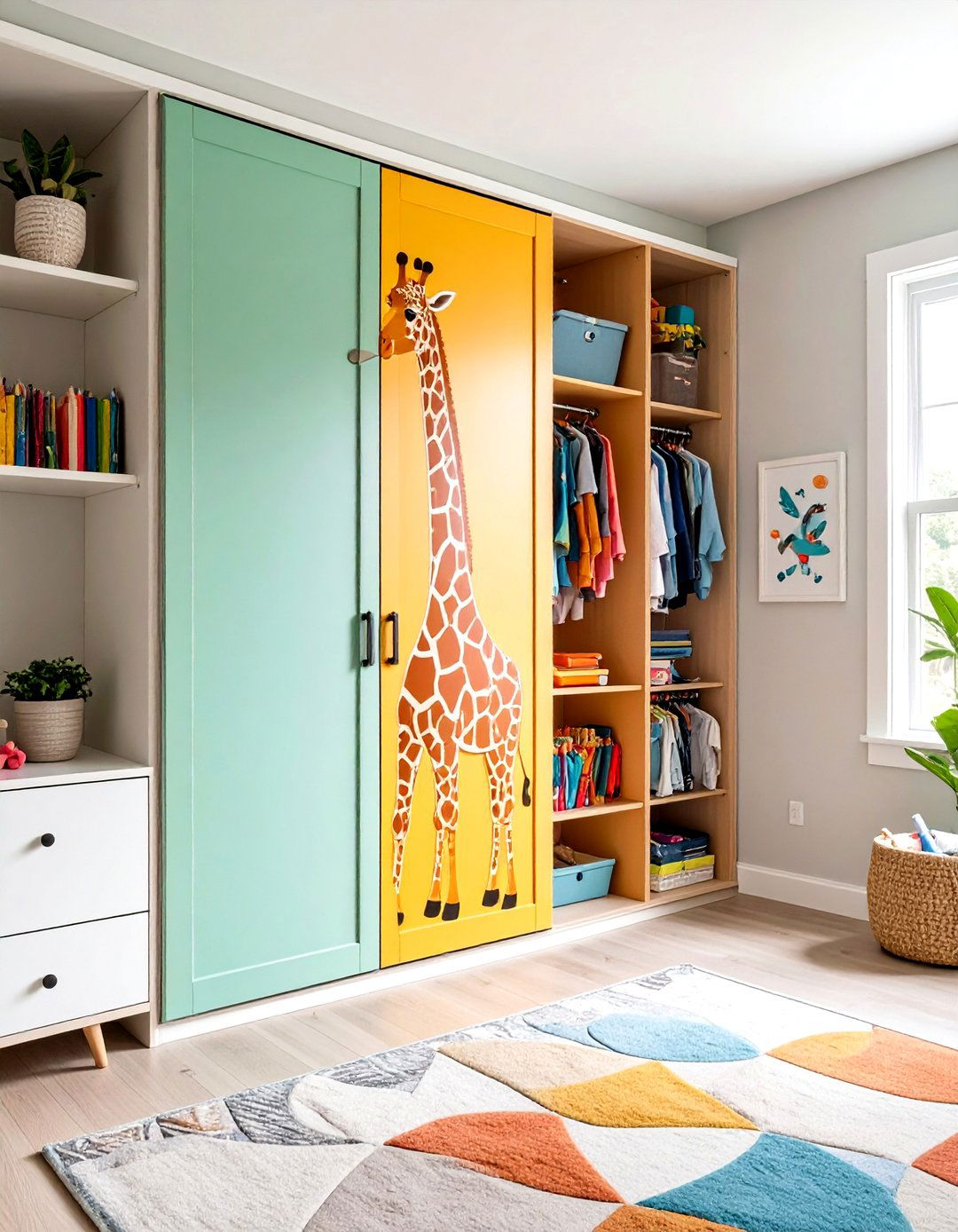 Interactive Giraffe Chalkboard Panel - 20 Giraffe Nursery Ideas