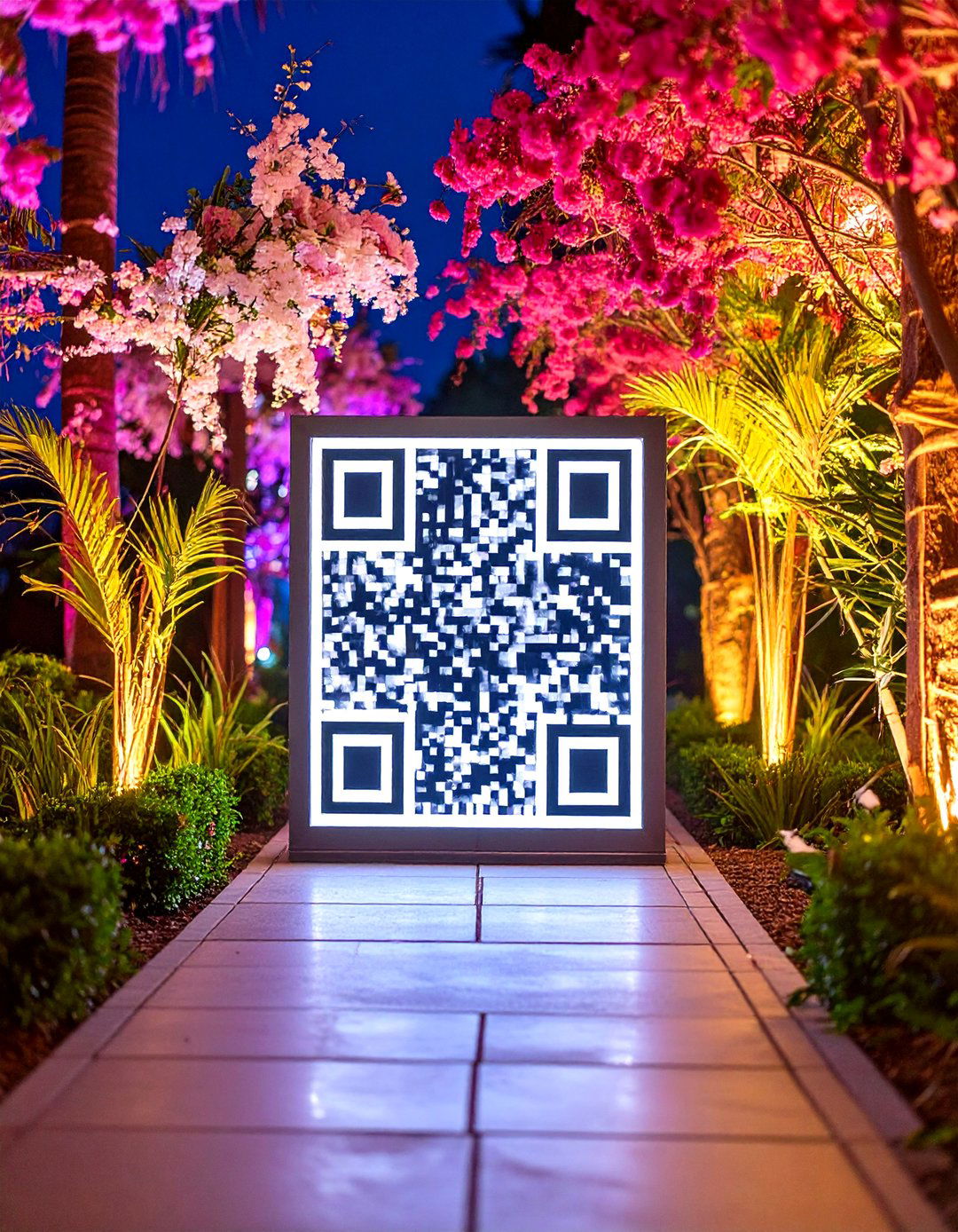 Interactive QR Code Wedding Welcome Sign with Digital Integration - 20 Wedding Welcome Sign Ideas