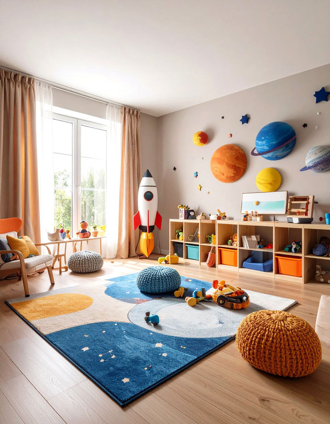 Interactive Space Toys Corner - 20 Space-themed Nursery Ideas