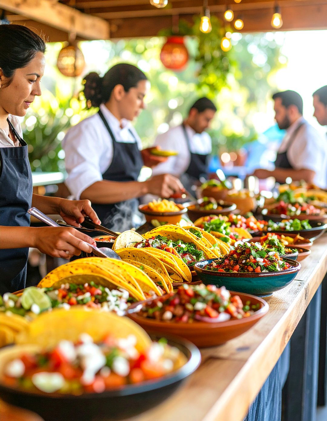 Interactive Taco Bar Wedding Food Experience - 20 Wedding Food Ideas