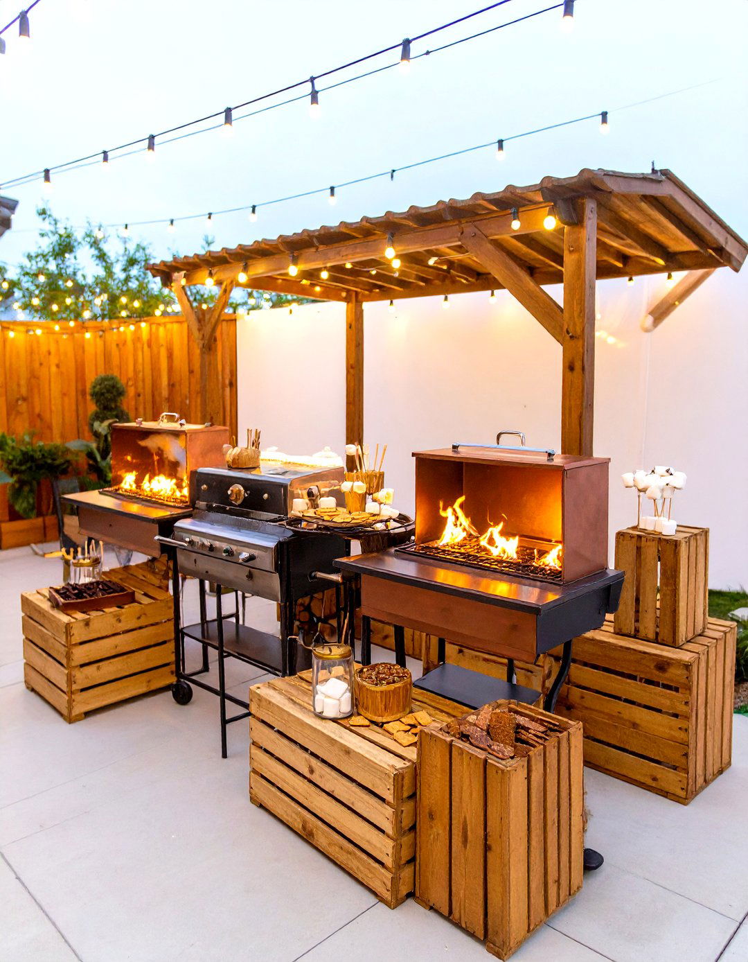 Interactive Wedding Dessert Smores Station - 20 Wedding Dessert Ideas