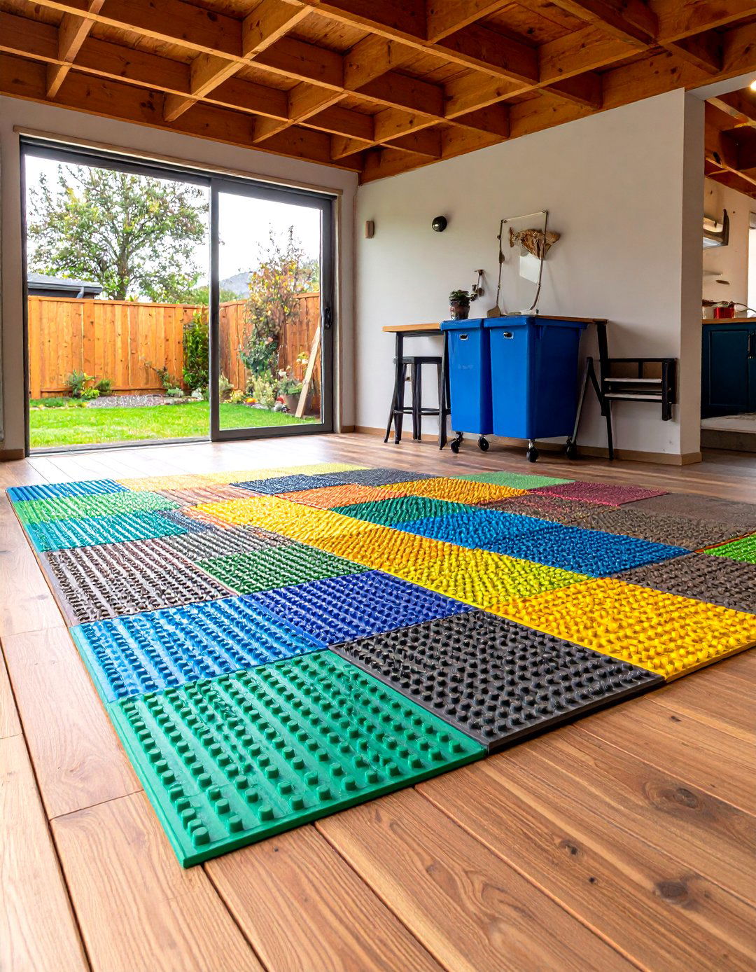 Interlocking Plastic Tiles - 20 Shed Floor Ideas
