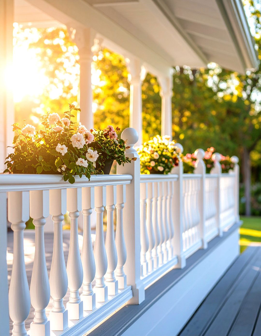 Intricate Spindlework Railings - 20 Victorian Porch Ideas
