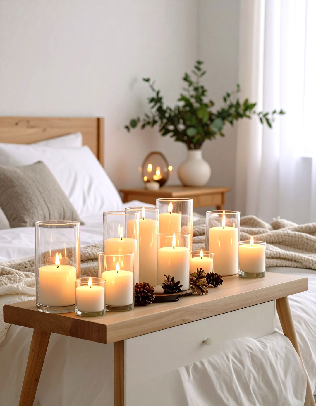 Introduce Candlelight for Evening Warmth - 20 Dresser Decor Ideas