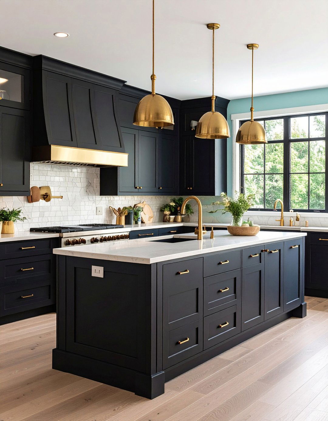 Introduce Contrasting Hardware for Definition - 20 Galley Kitchen Ideas
