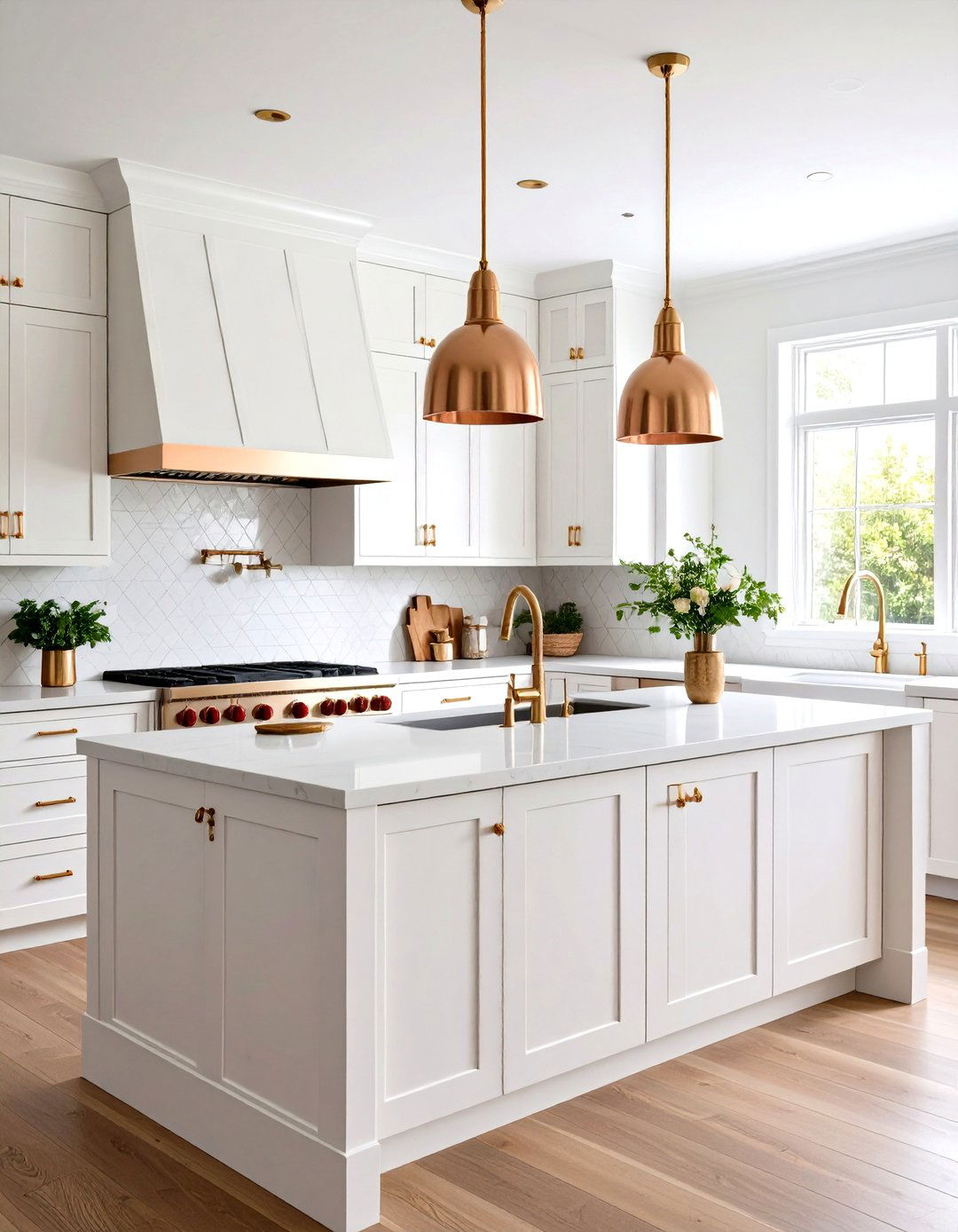 Introduce Metallic Accents - 20 Small White Kitchen Ideas