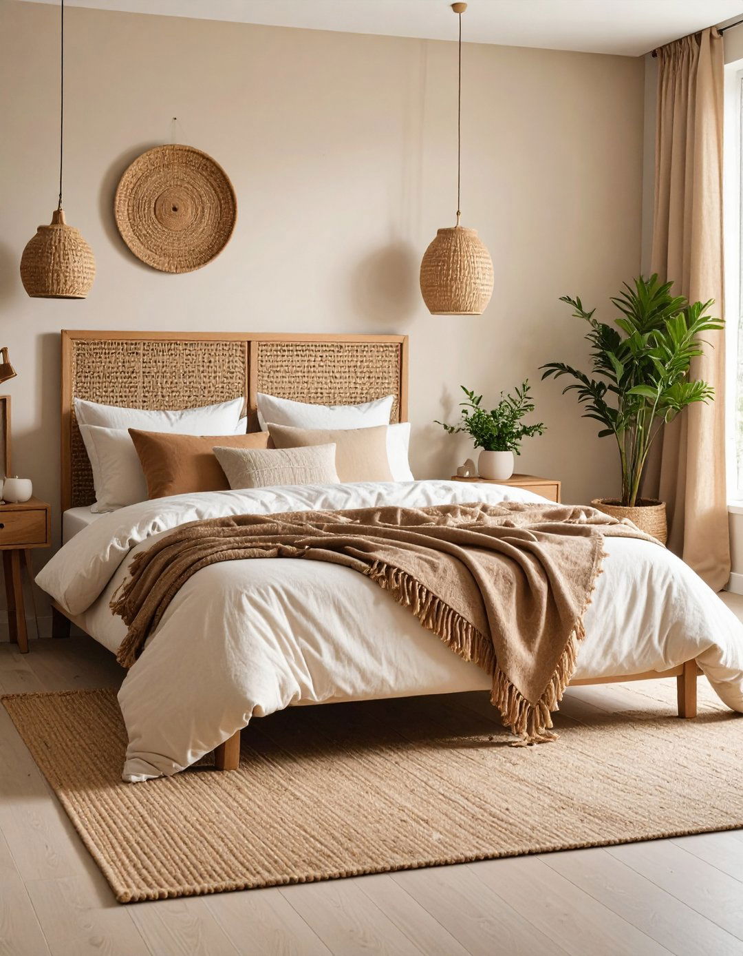 Introduce Natural Materials - 20 Scandinavian Bedroom Ideas