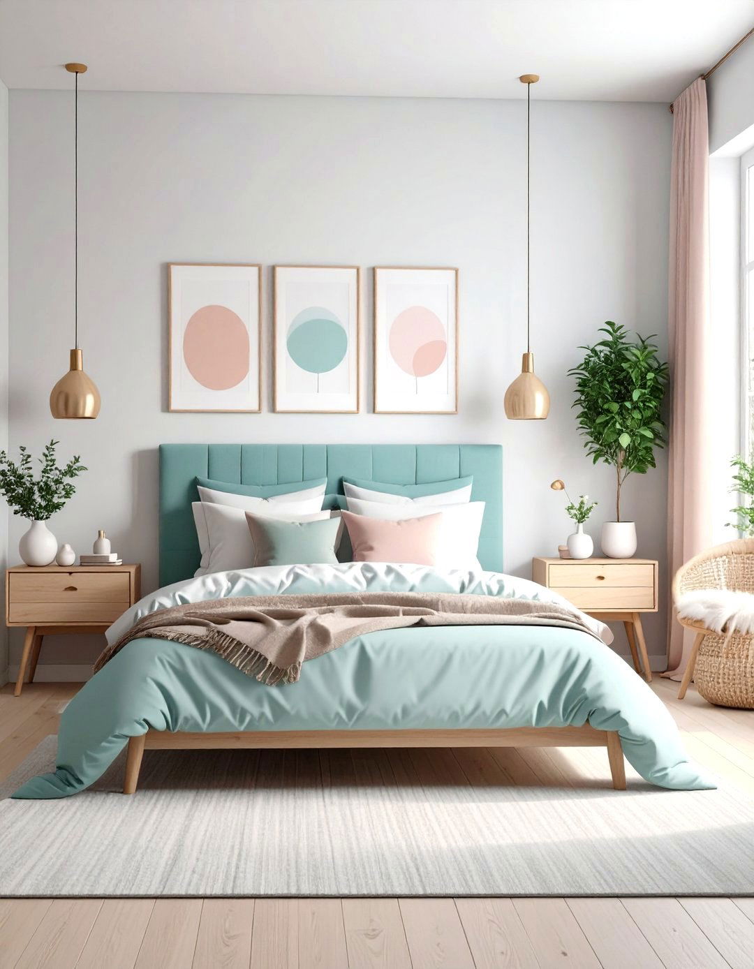 Introduce Pastel Color Accents - 20 Scandinavian Bedroom Ideas