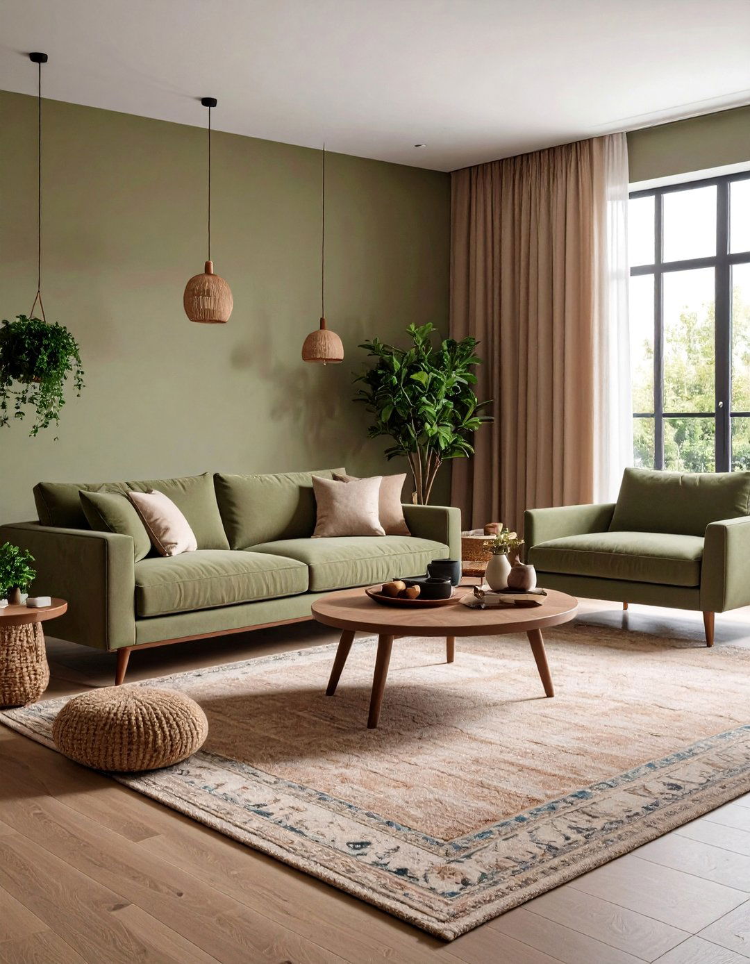 Introducing Patterned Accents - 20 Taupe Living Room Ideas