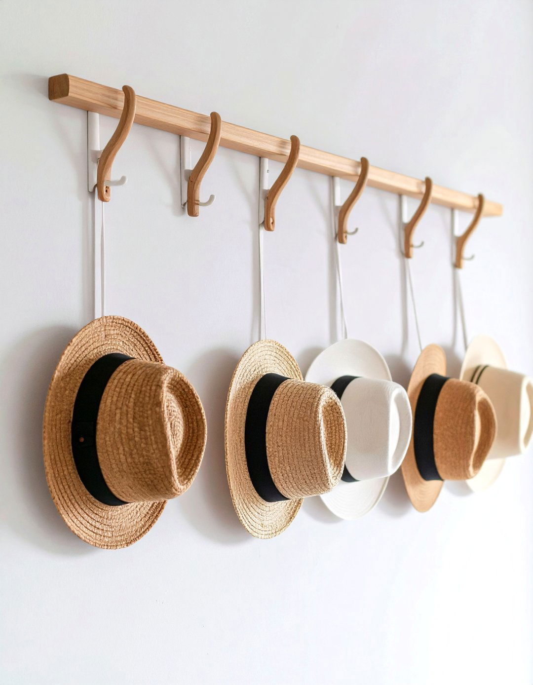 Invisible Adhesive Hook Hat Rack - 20 Hat Rack Ideas
