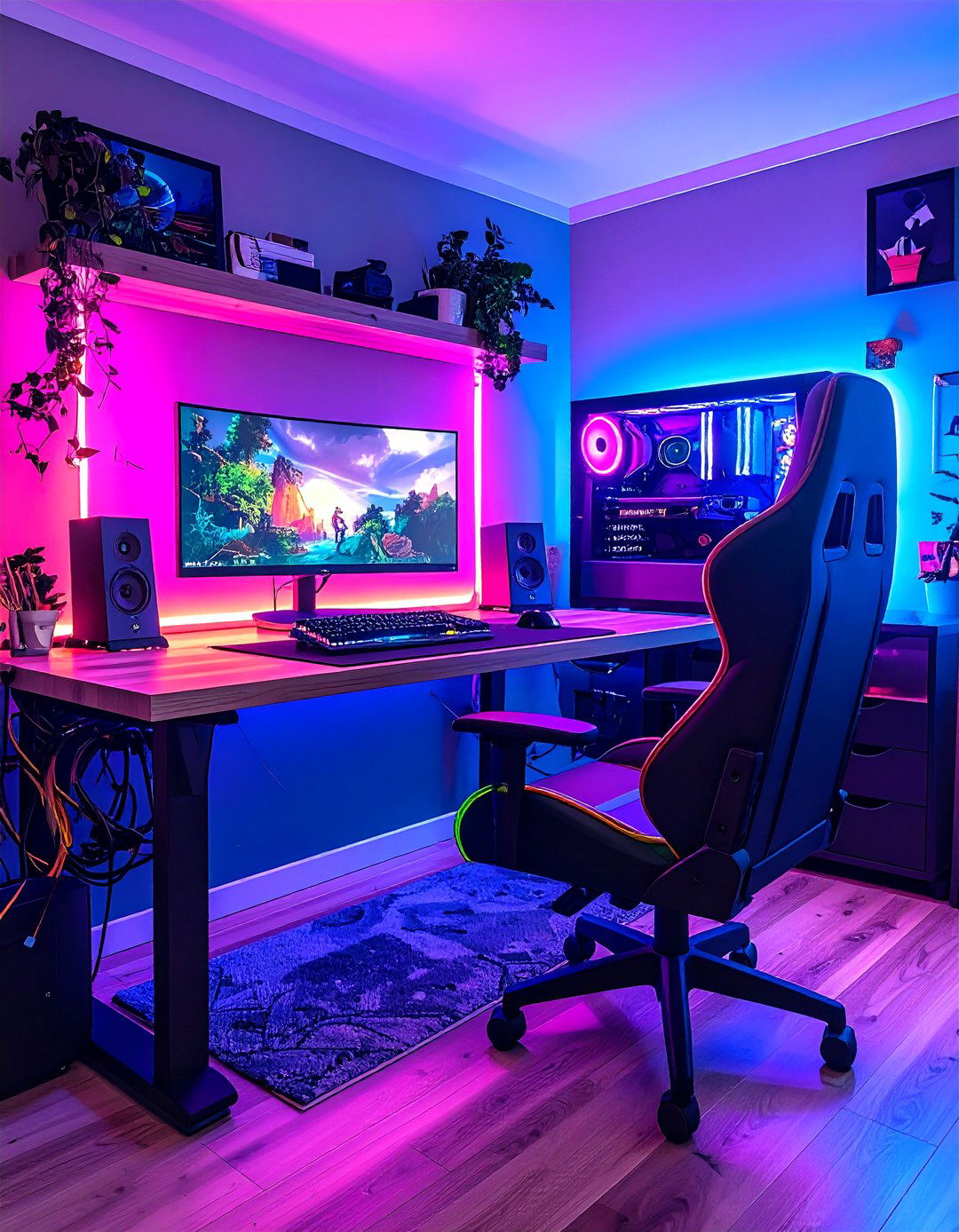 Invisible Cable Routes - 20 Gaming Bedroom Ideas