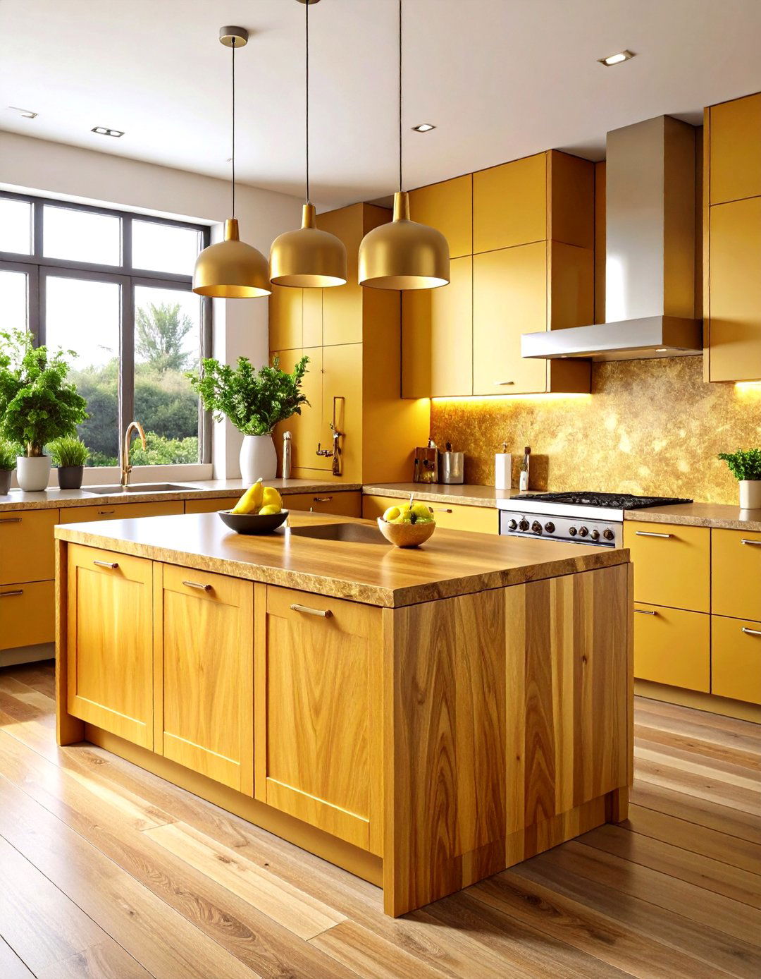 Iroko Wood Countertop African Golden Beauty - 20 Wood Countertop Ideas