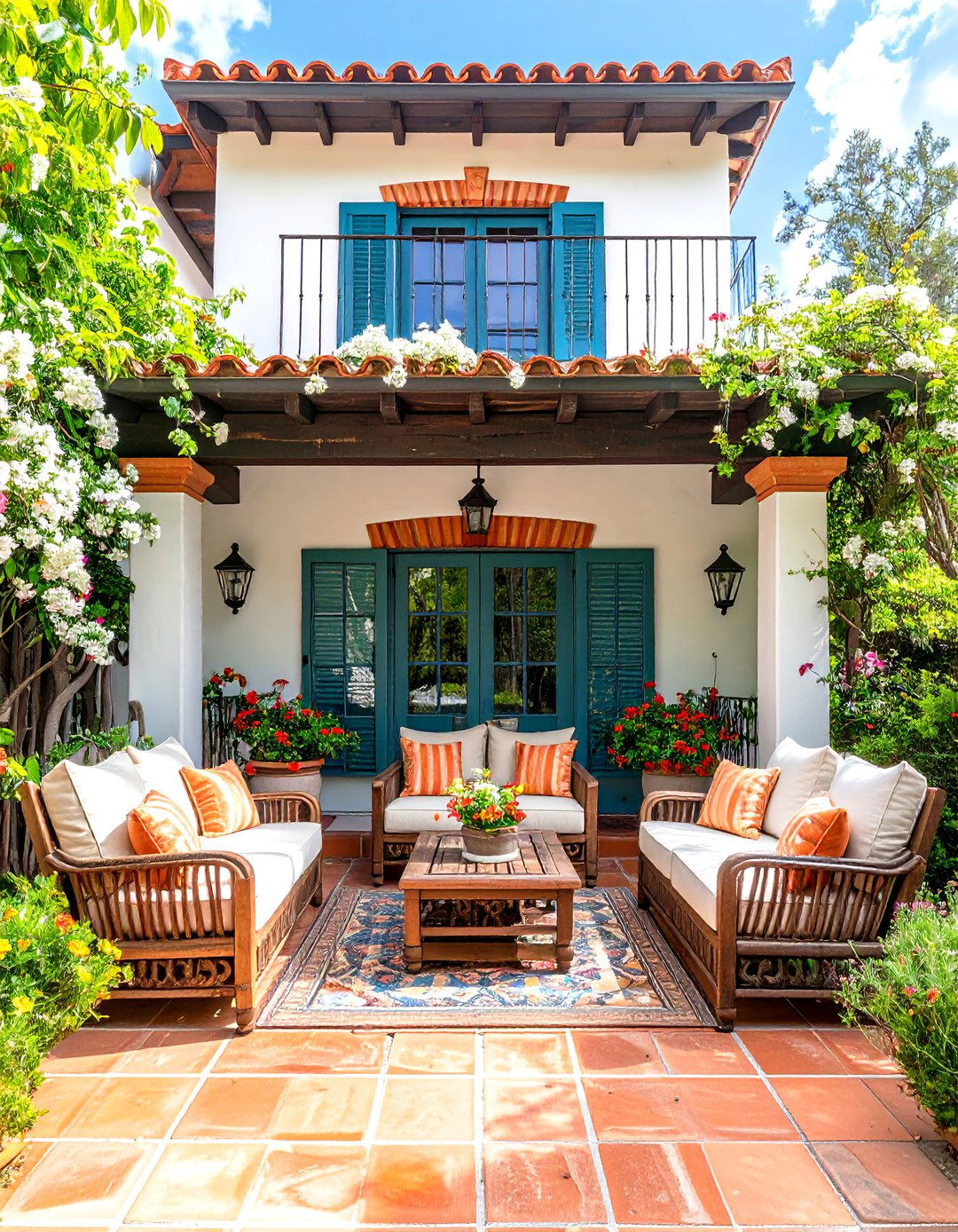 Iron Balcony Mediterranean Spanish Style Front Porch - 20 spanish style front porch ideas