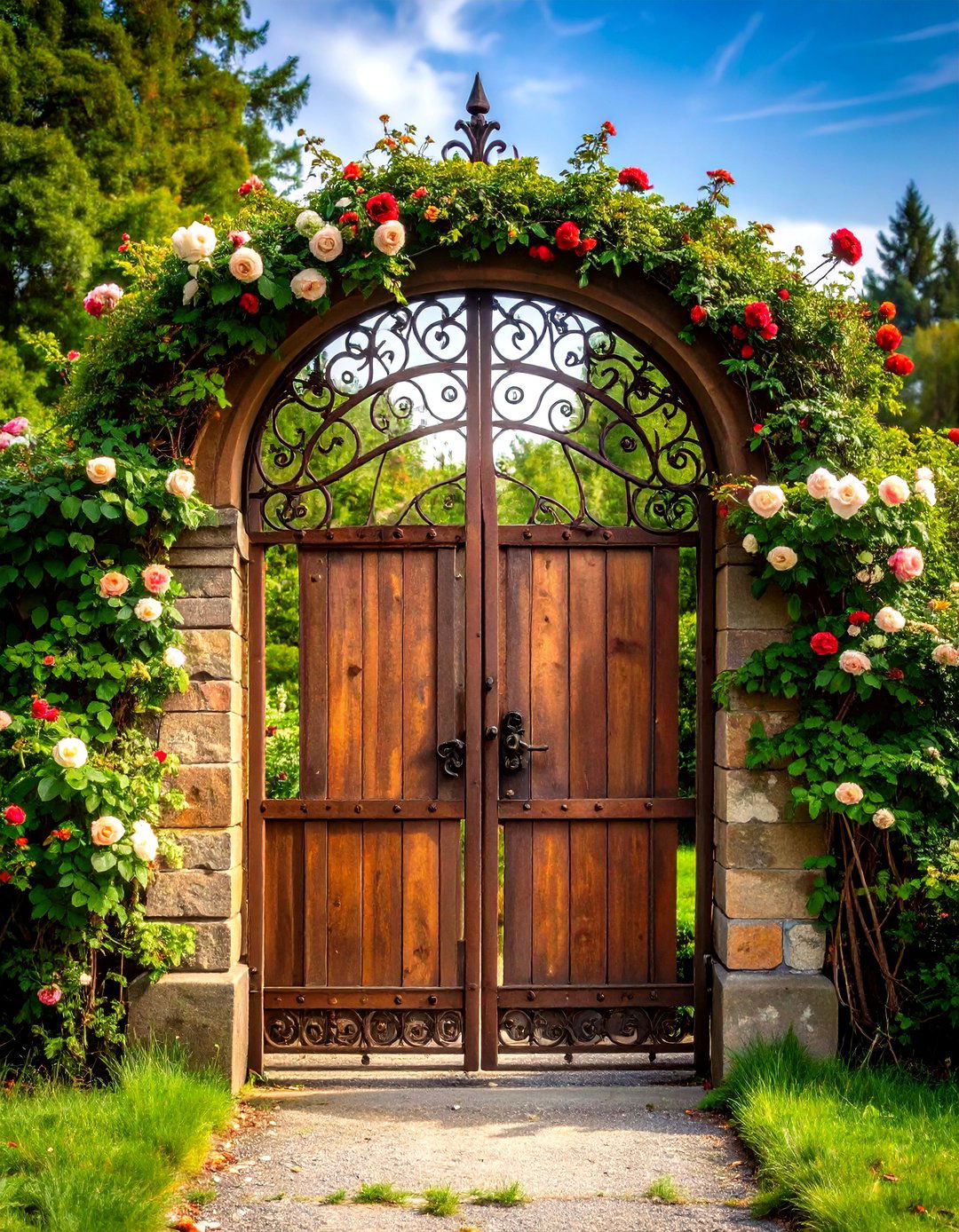 Iron Gate and Fencing - 20 Vintage Garden Ideas