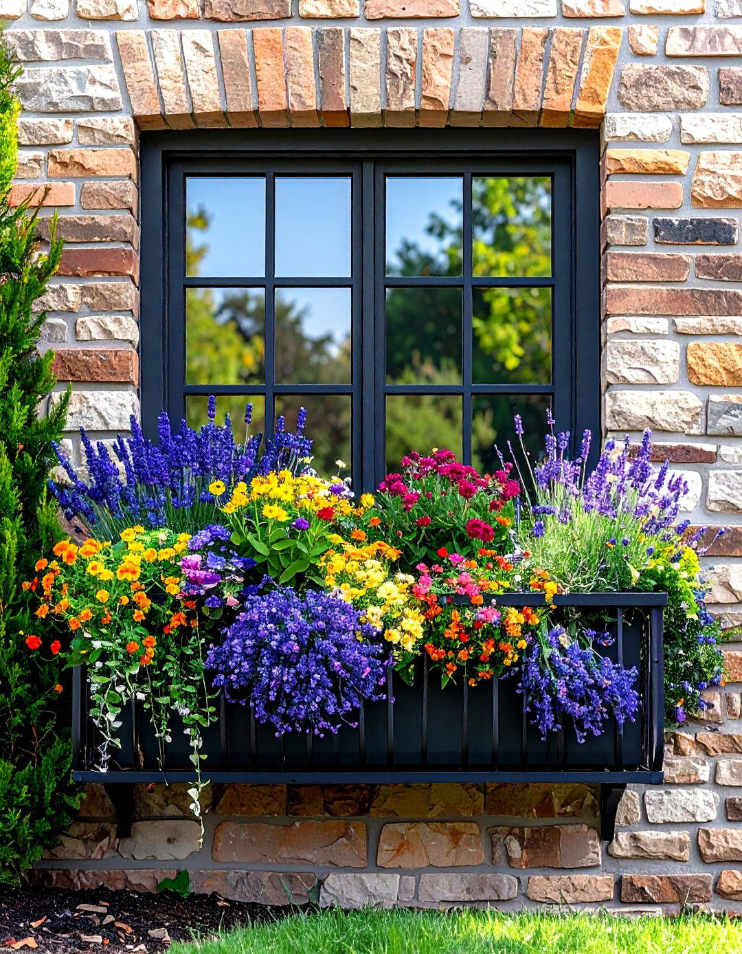 Iron Window Box - 20 Vintage Garden Ideas