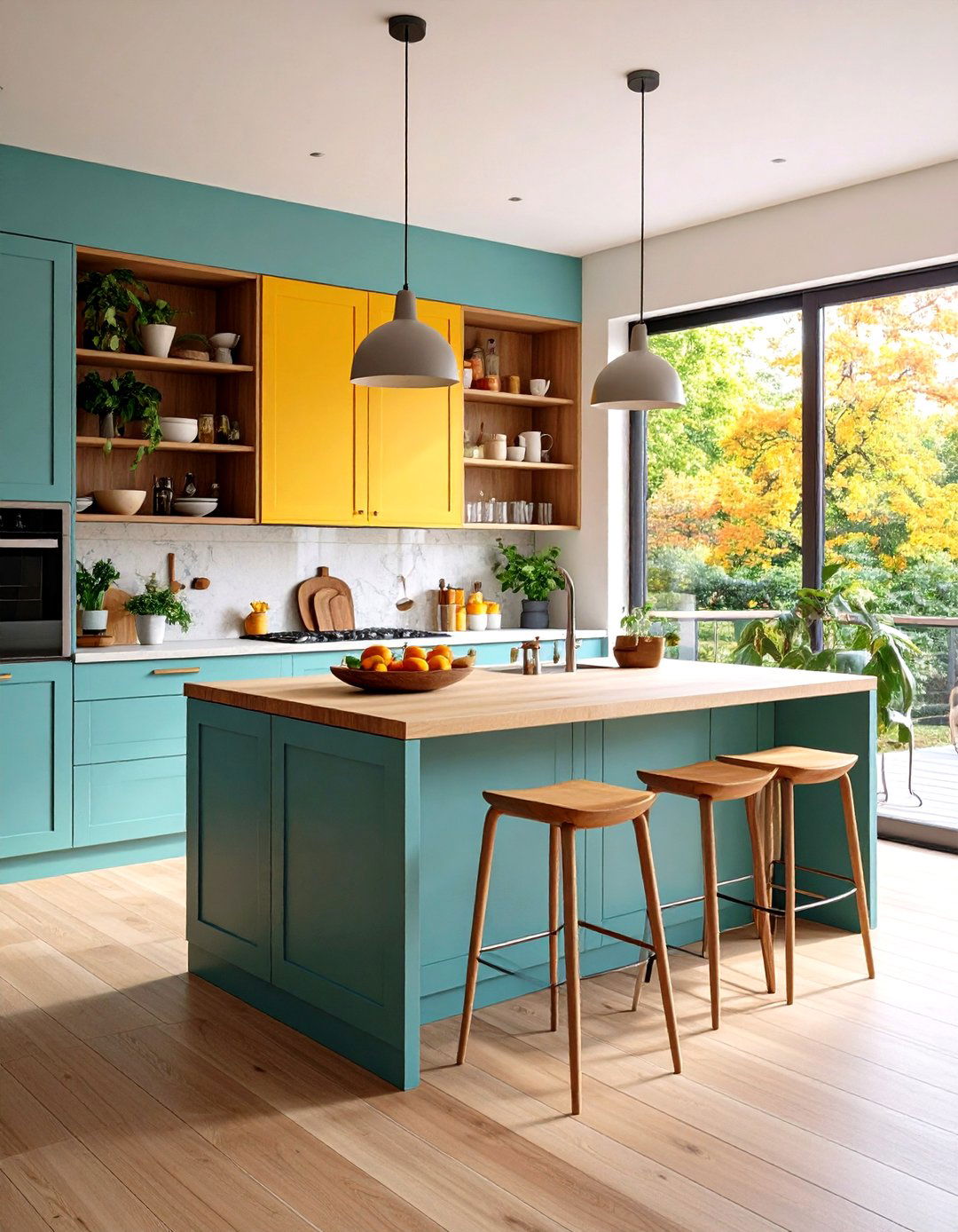 Island Storage on Both Sides - 20 Small Kitchen Storage Ideas