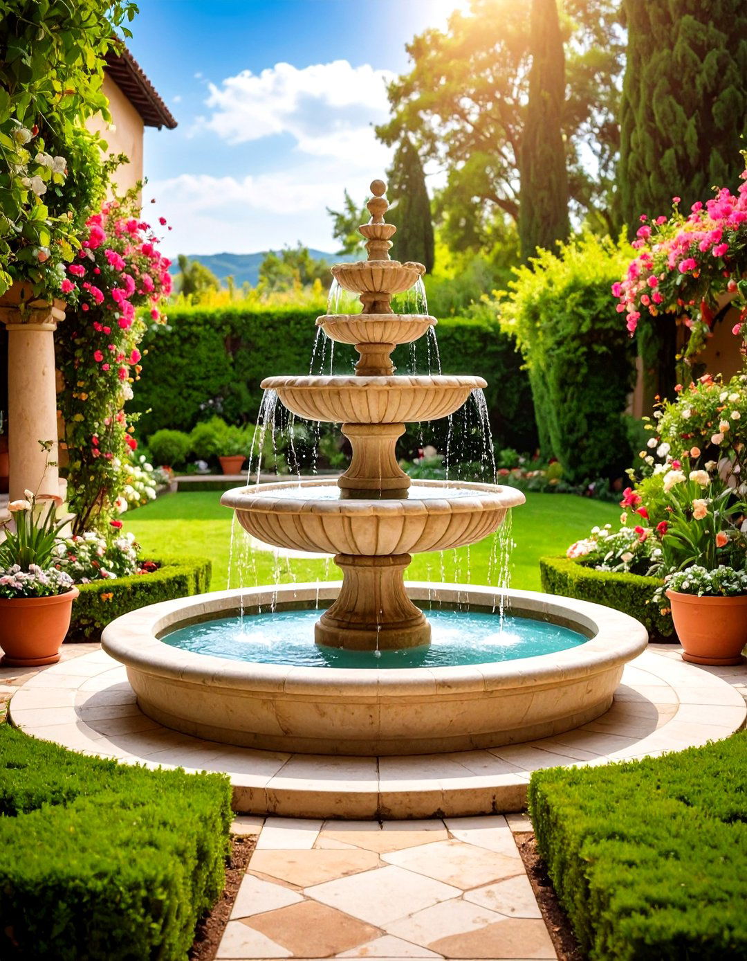Italian Garden Fountain Water Features - 20 Italian Garden Design Ideas