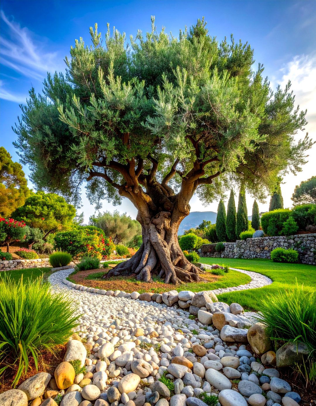 Italian Garden Olive Tree Focal Points - 20 Italian Garden Design Ideas