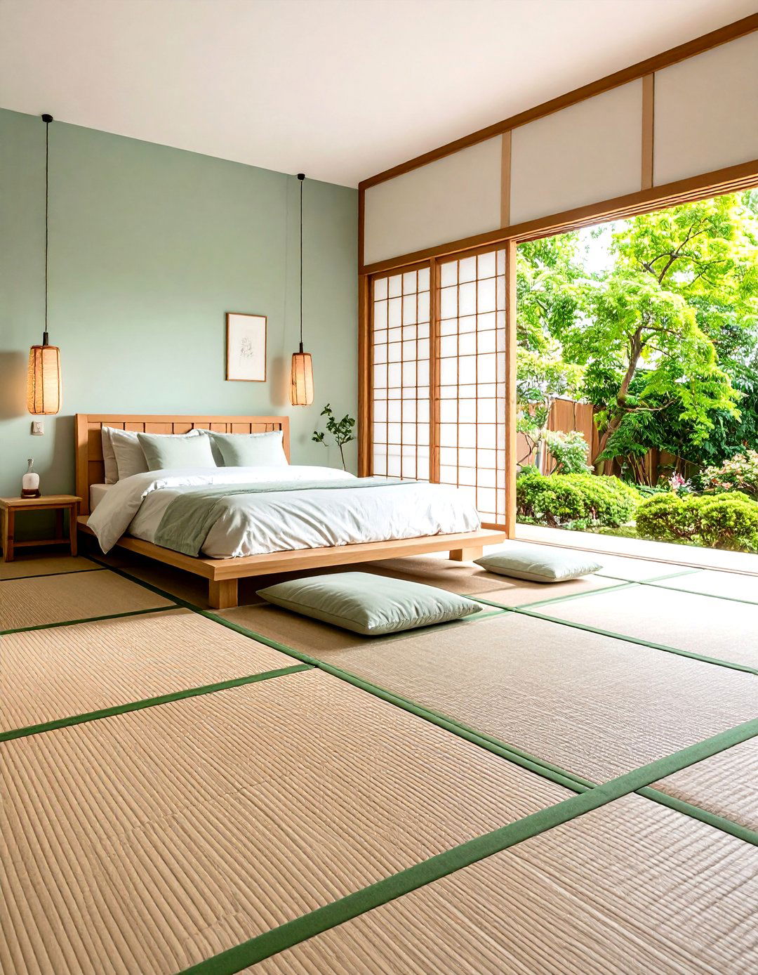 Japandi Bedroom Tatami Mat Flooring - 20 Japandi Bedroom Design Ideas