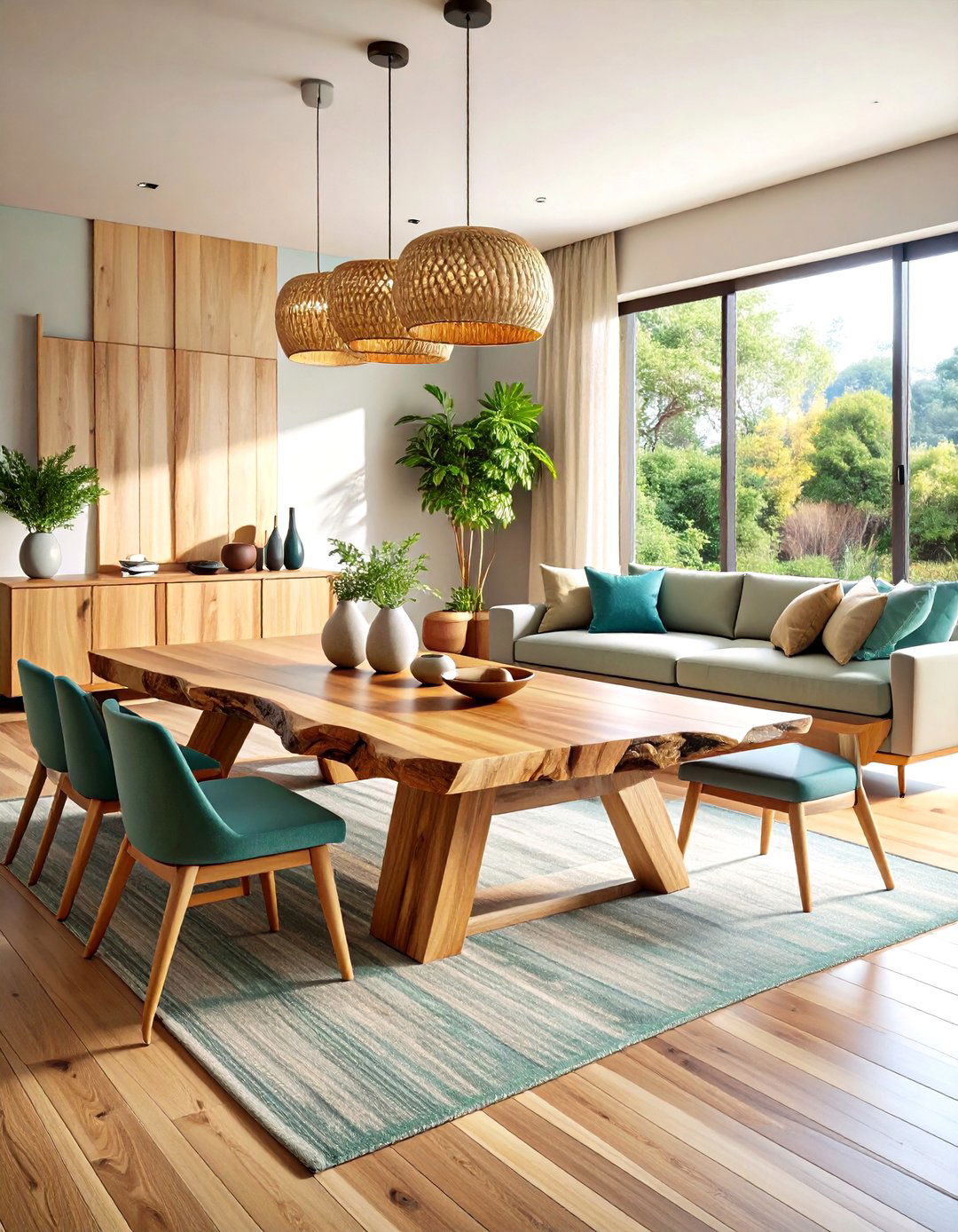 Japandi Living Room Live Edge Furniture - 20 Japandi Living Room Ideas
