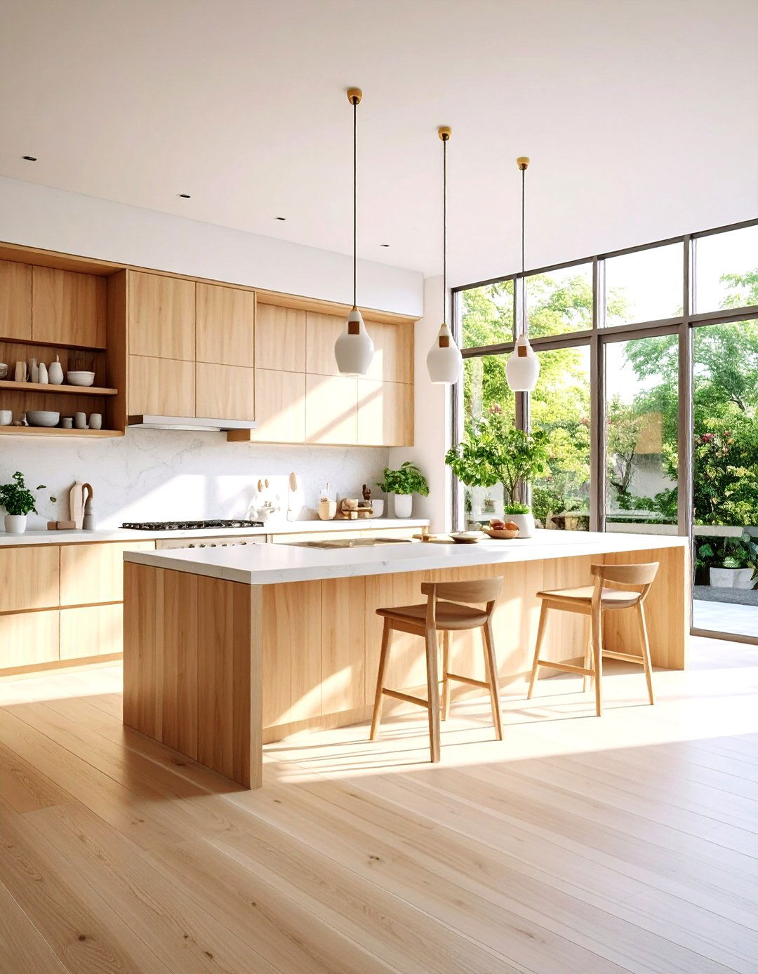 Japandi Natural Light Maximization - 20 Japandi Kitchen Ideas