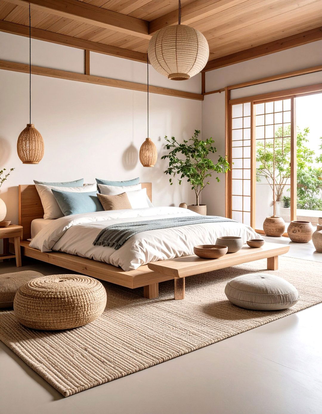 Japanese Bedroom Design with Handcrafted Ceramic and Pottery Elements - 20 Japanese Bedroom Design Ideas