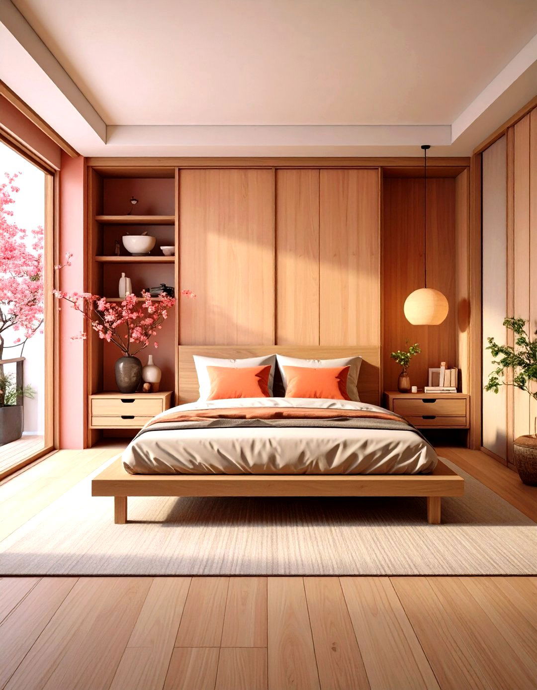 Japanese Bedroom Design with Hidden Storage and Decluttered Surfaces - 20 Japanese Bedroom Design Ideas