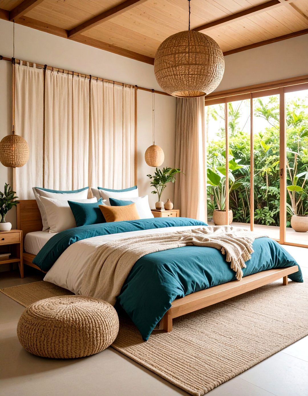 Japanese Bedroom Design with Organic Natural Textile Integration - 20 Japanese Bedroom Design Ideas
