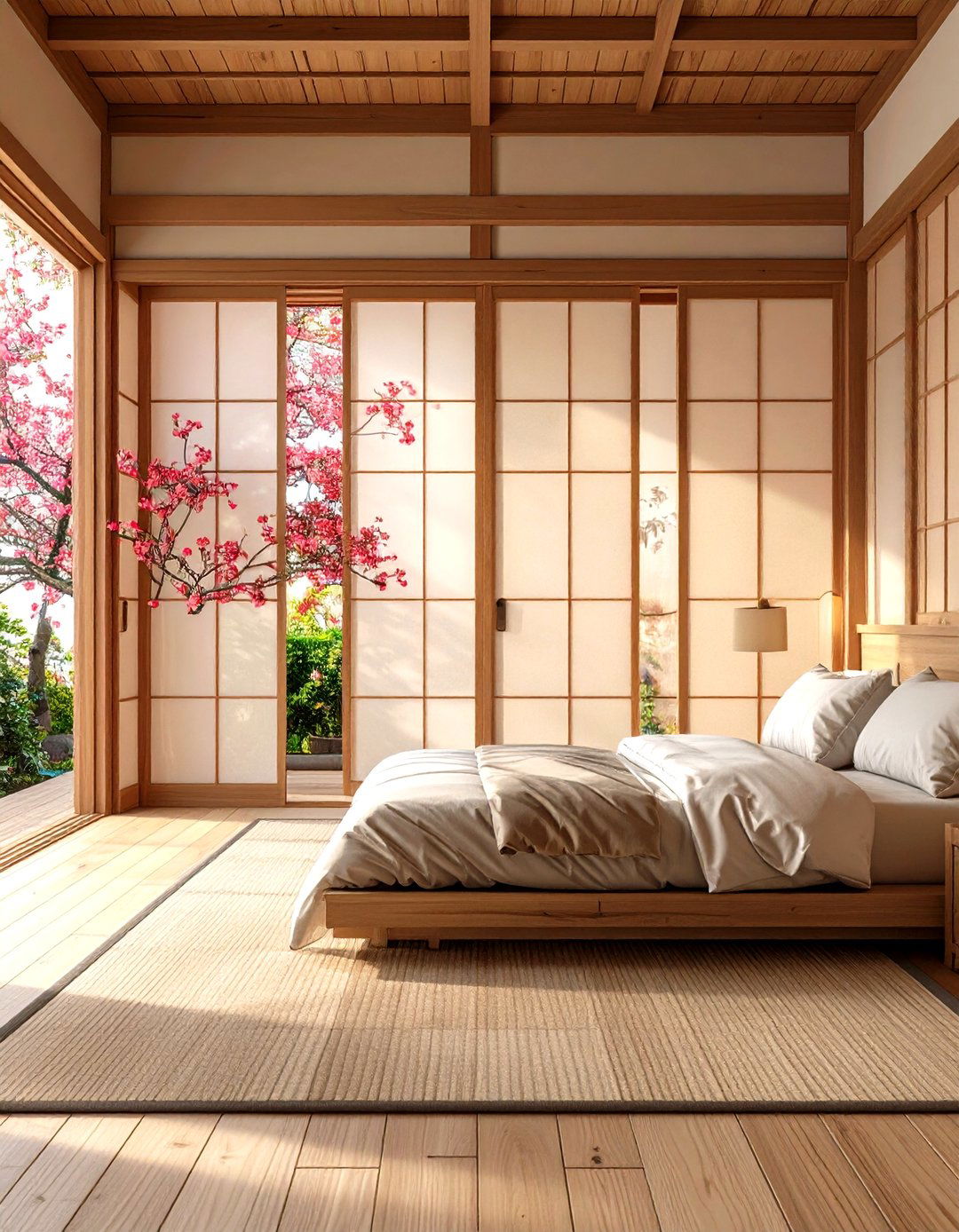 Japanese Bedroom Design with Sliding Fusuma Door Storage Solutions - 20 Japanese Bedroom Design Ideas