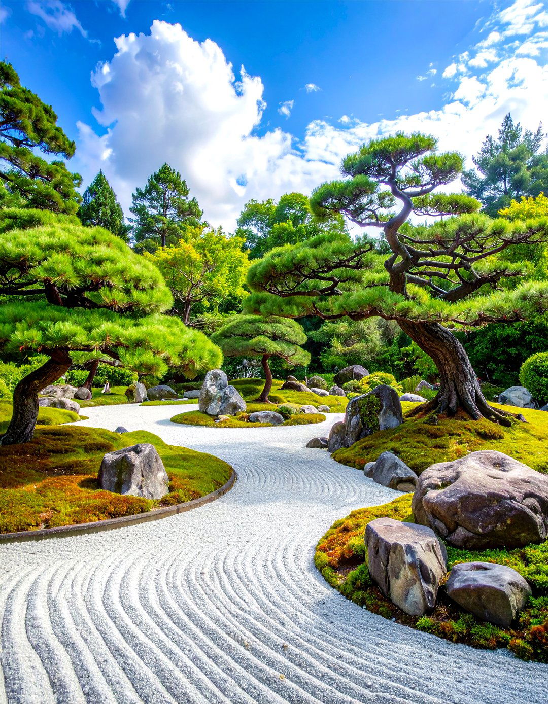 Japanese Pine Tree Cloud Pruning Garden - 20 Pine Tree Landscape Ideas