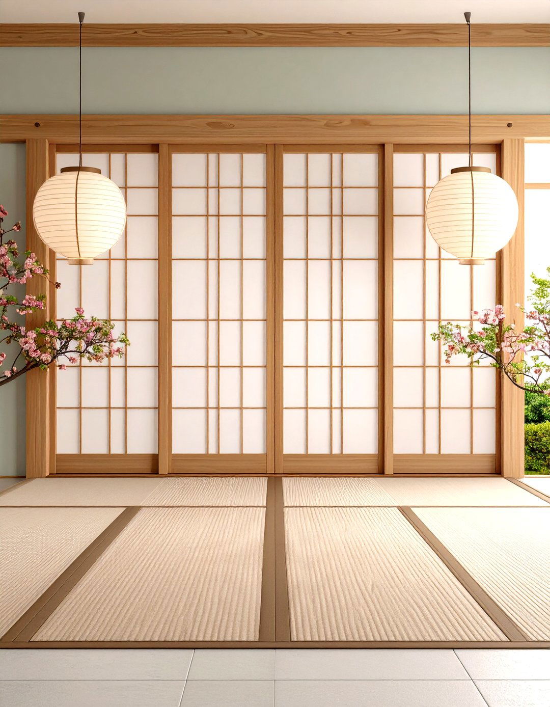 Japanese Shoji Screen Room Divider with Rice Paper Panels - 20 Room Divider Ideas